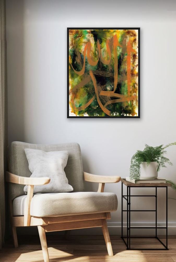 ÇERÇEVESİZ KANVAS KULLUK-2 HAT TABLOSU