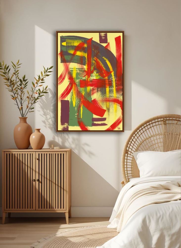 ÇERÇEVESİZ KANVAS KULLUK-4 HAT TABLOSU