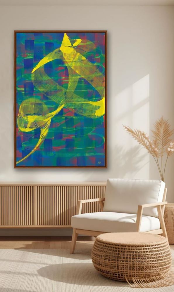 ÇERÇEVESİZ KANVAS NEFES-5 HAT TABLOSU